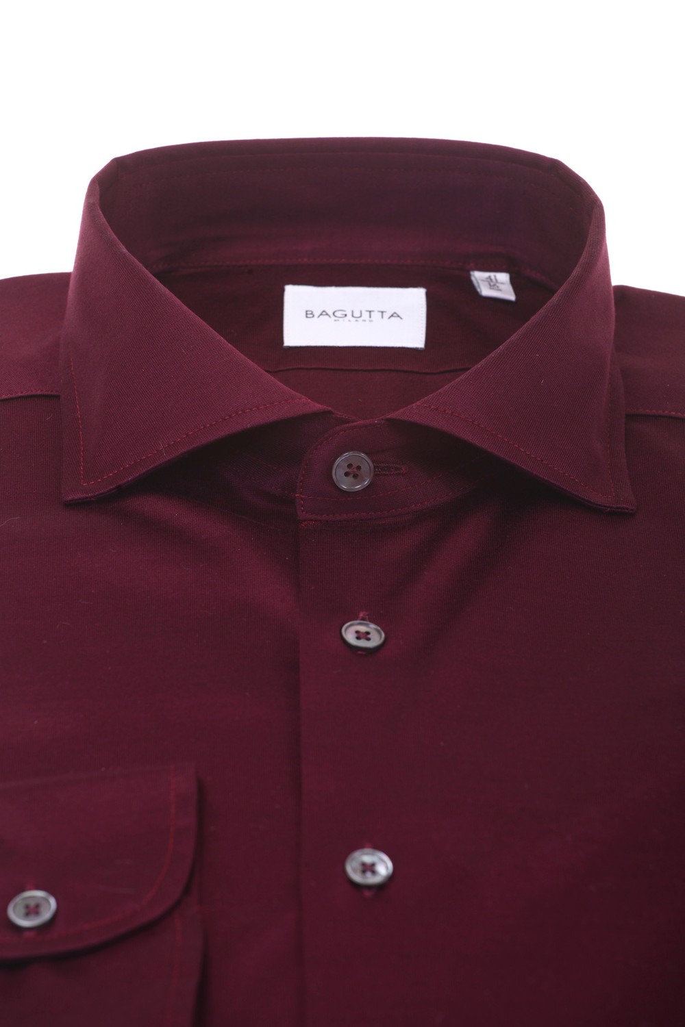 shop BAGUTTA  Camicia: Bagutta camicia "Walter" in cotone.
Colletto alla francese. 
Slim fit. 
Composizione: 100% Cotone. 
Fabbricato in Italia.. WALTER EBLF 12737-040 number 4581364